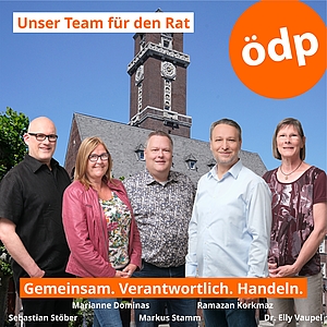 Team Rat: Sebastan Stöber, Marianne Dominas, Markus Stamm, Ramazan Korkmaz, Dr. Elly Vaupel